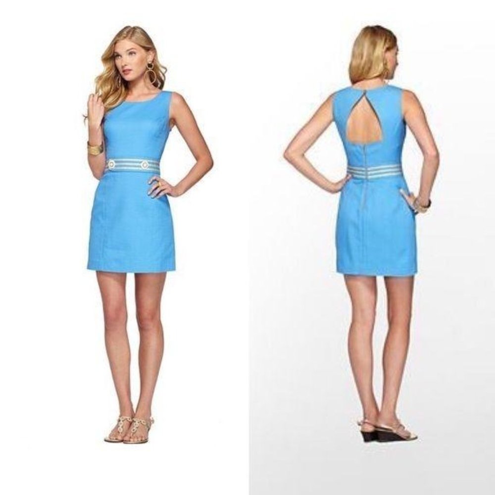 Lilly Pulitzer Kirkland Blue Sailor Shift Dress - Picture 3 of 3
